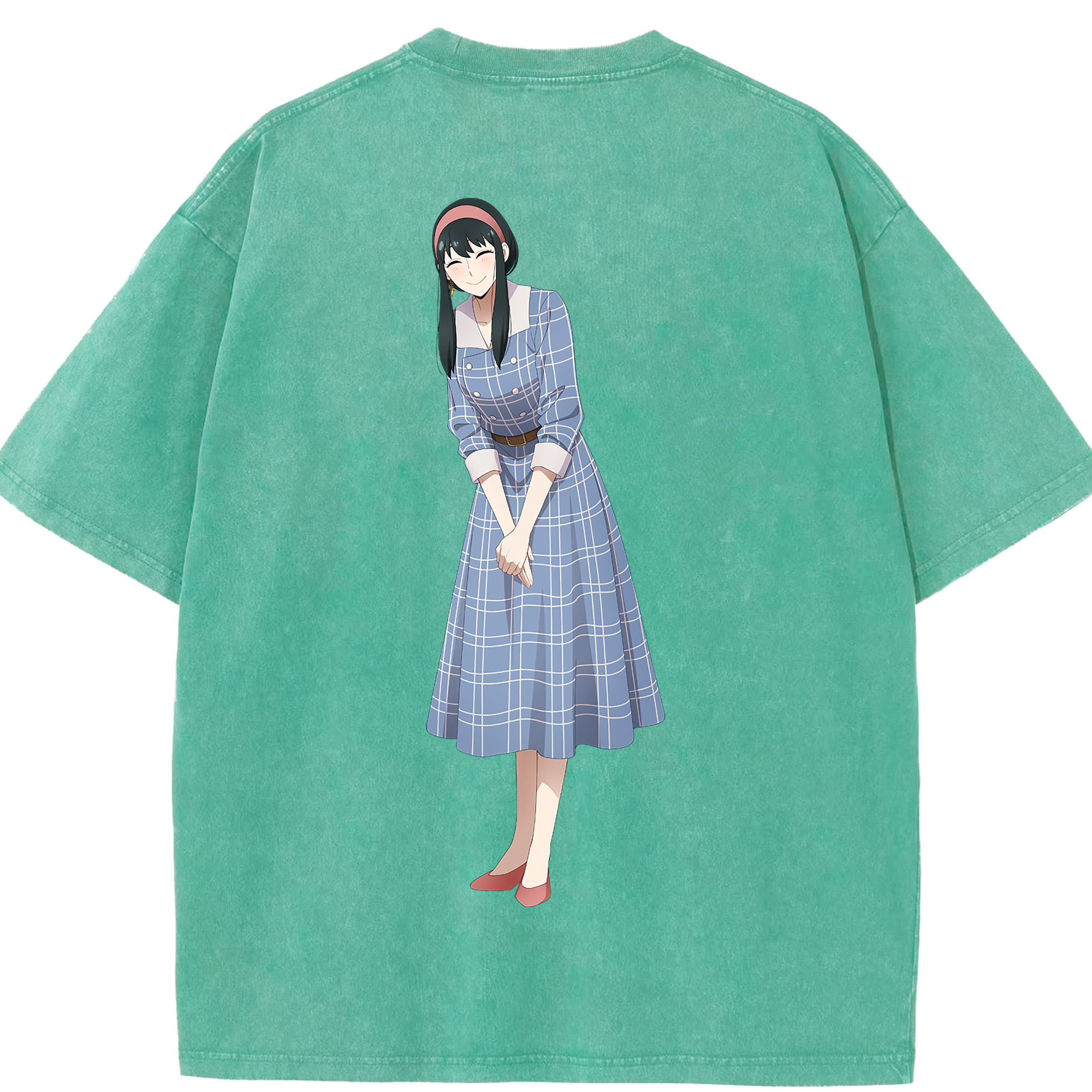 （画像用） SPY×FAMILY间谍家家酒 綿100% ヴィンテージ風 半袖Tシャツ（背面プリント）